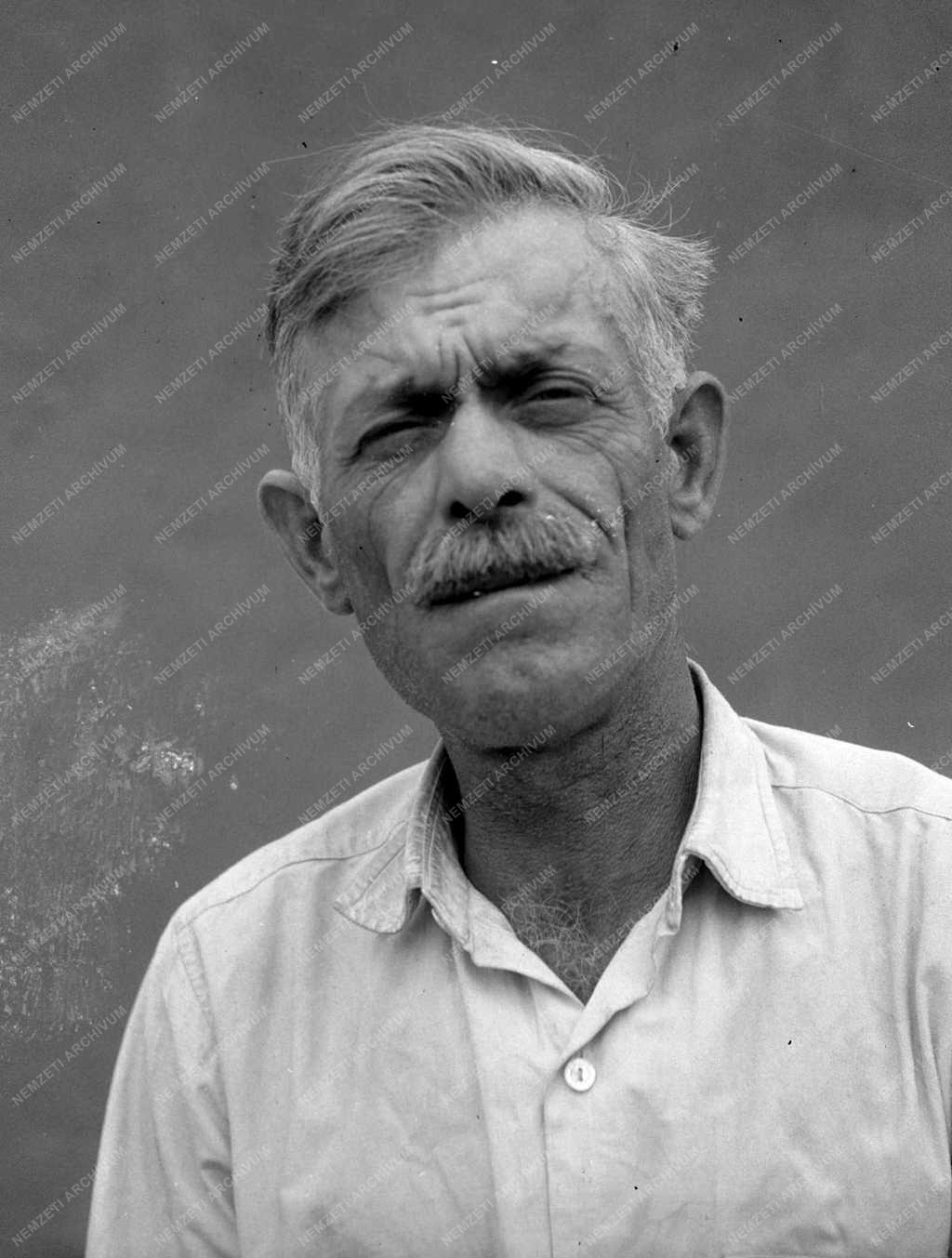 Munka - Férfi dolgozó portréja