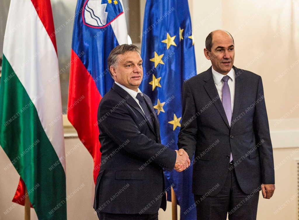Orbán Viktor magyar kormányfő Szlovéniában
