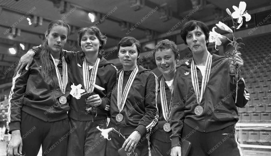 Sport - Moszkvai olimpia - Bronzérmes női tőrcsapat