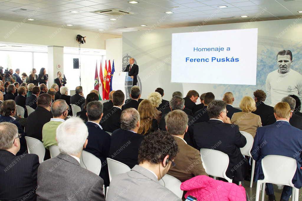 Puskás-hetek - Leleplezték Puskás Ferenc szobrát Madridban