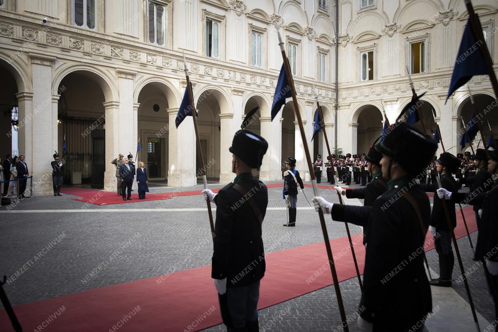 Orbán Viktor és Giorgia Meloni találkozója Rómában