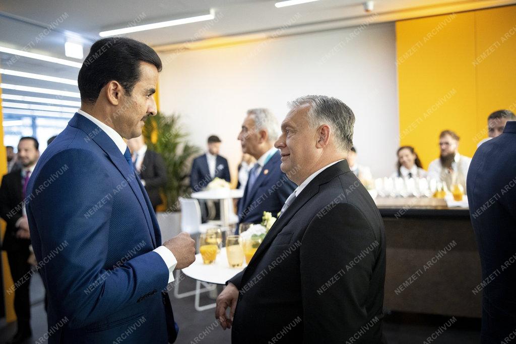 Orbán Viktor a Nemzeti Atlétikai Központban