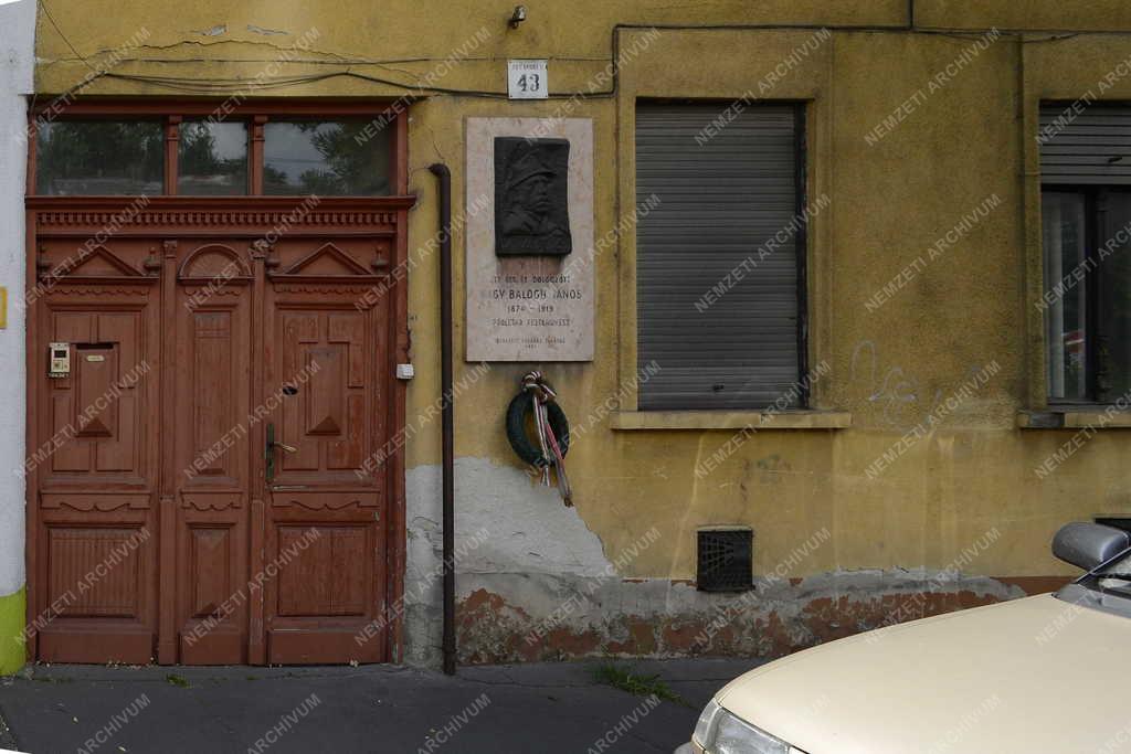 Városkép - Budapest - Nagy Balogh János emléktábla