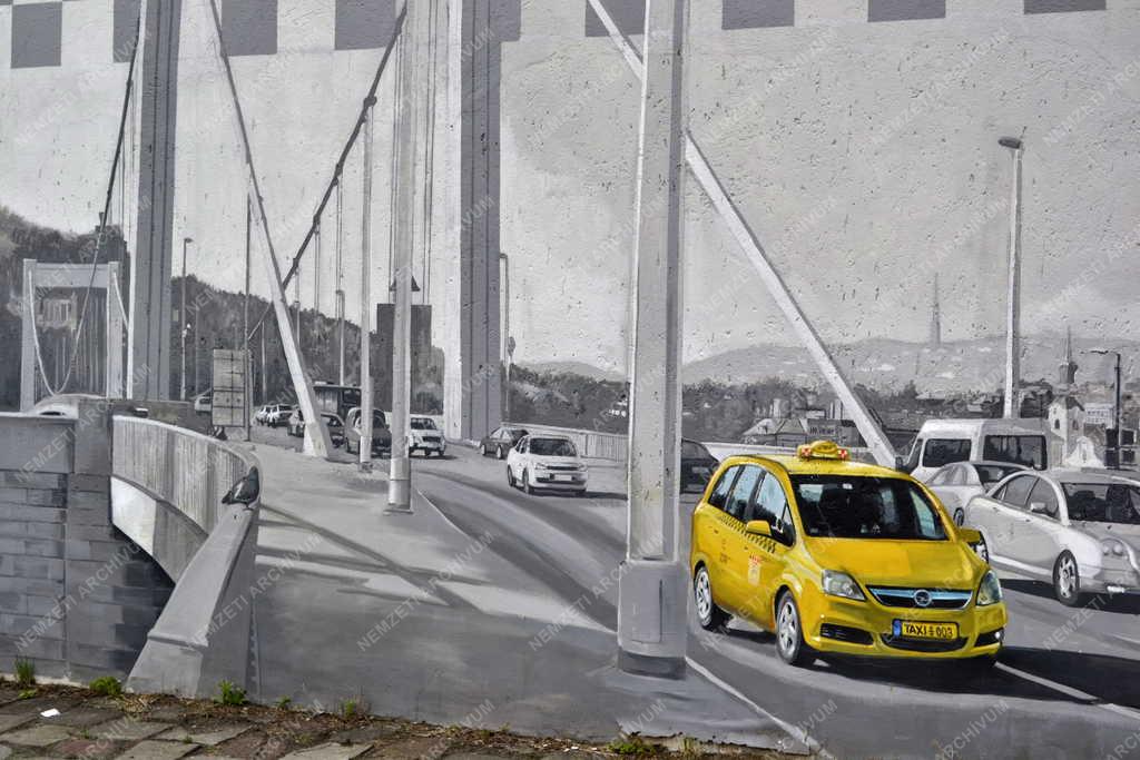 Budapest - Taxis falfestmény