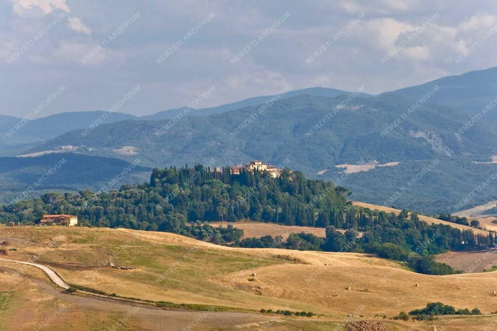 Tájkép - San Gimignano - Toscán táj