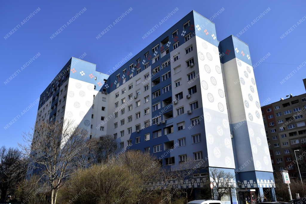 Városkép - Budapest - Panelrehabilitáció Óbudán