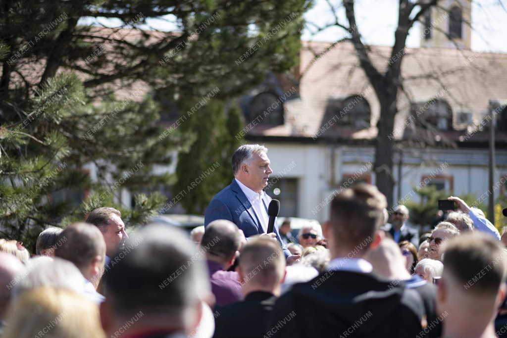 Választás 2022 - Orbán Viktor Győrben