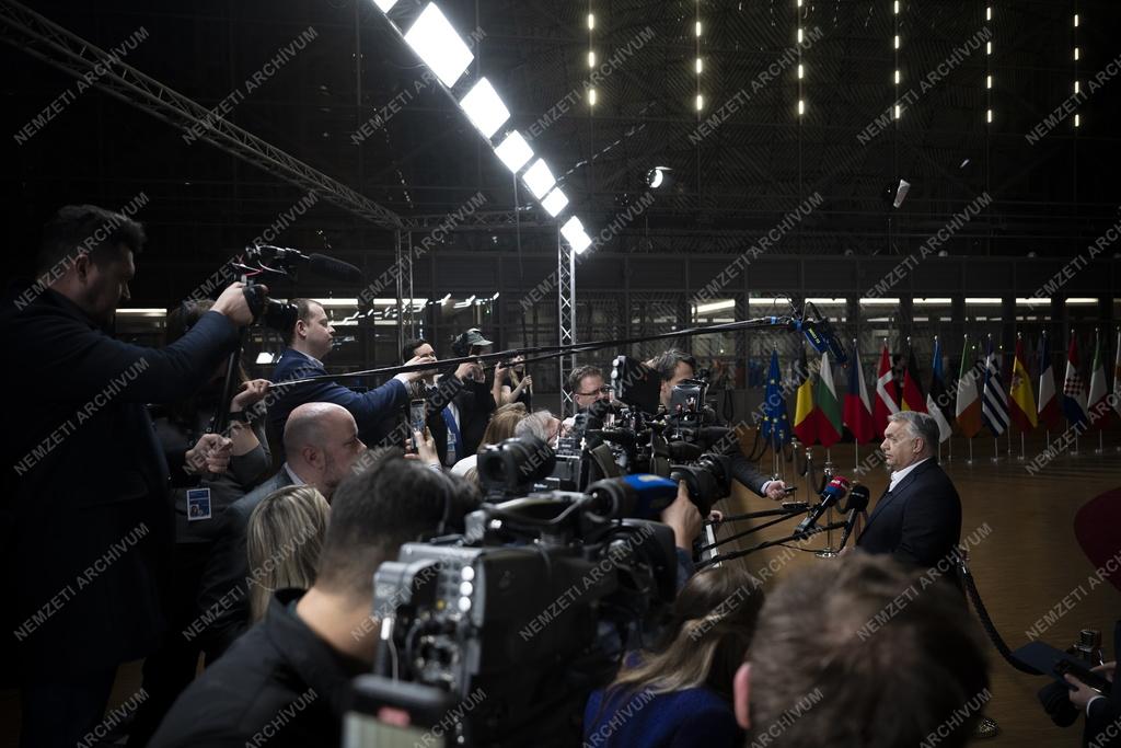 EU-csúcs Brüsszelben - Orbán Viktor