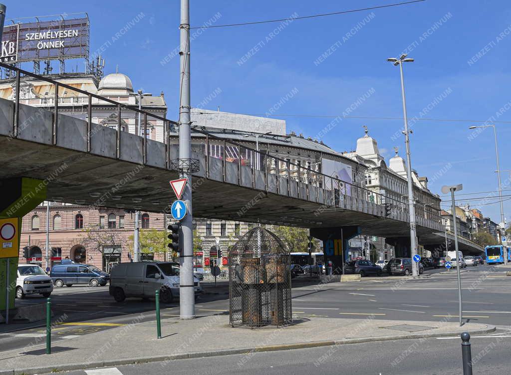 Városkép - Közlekedés - Budapest - Nyugati téri felüljáró