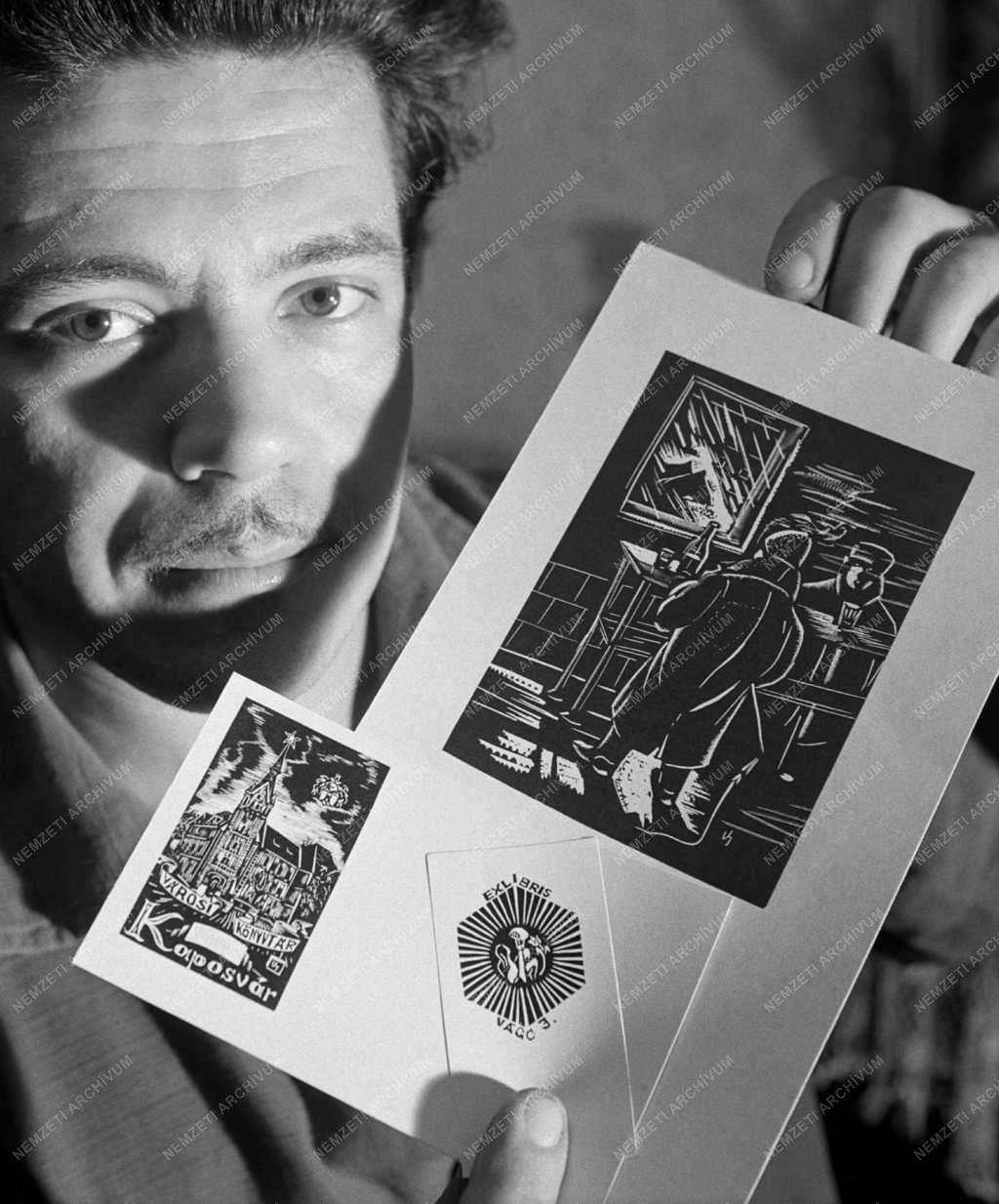 Kultúra - Ólommetszeteket és ex librist készít Vágó János nyomdász