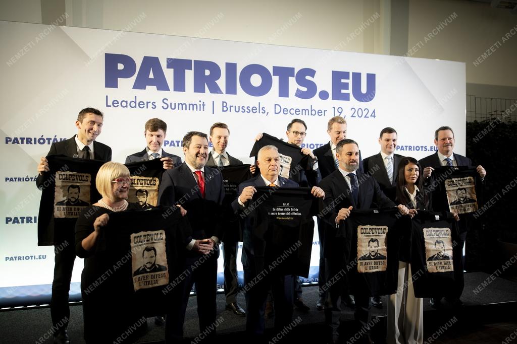 A Patrióták Európáért vezetőinek találkozója Brüsszelben