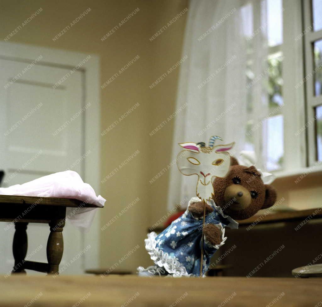 Televízió - A Dörmögőék kalandjai című bábfilmsorozat forgatása