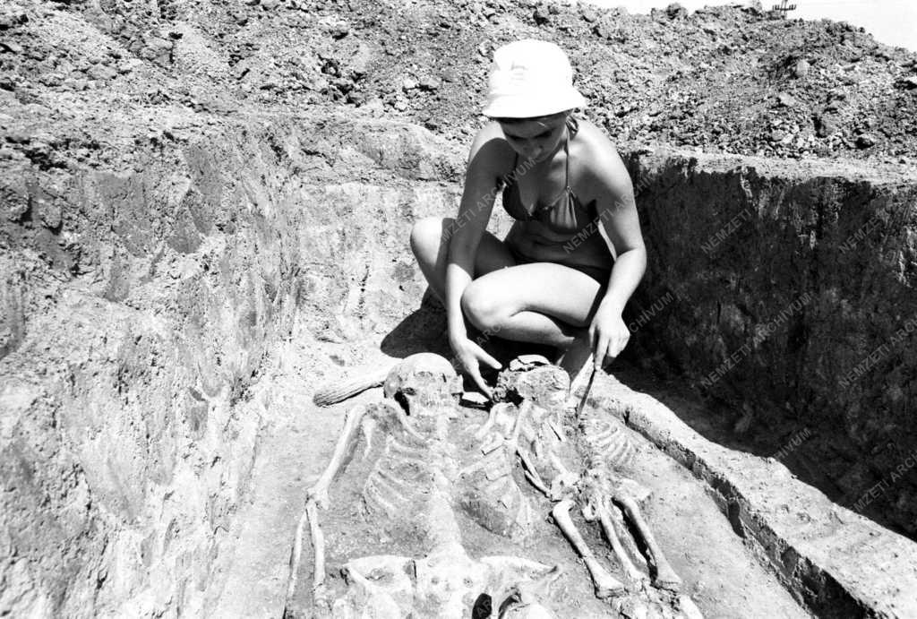 Avarkori temető feltárása Szarvason