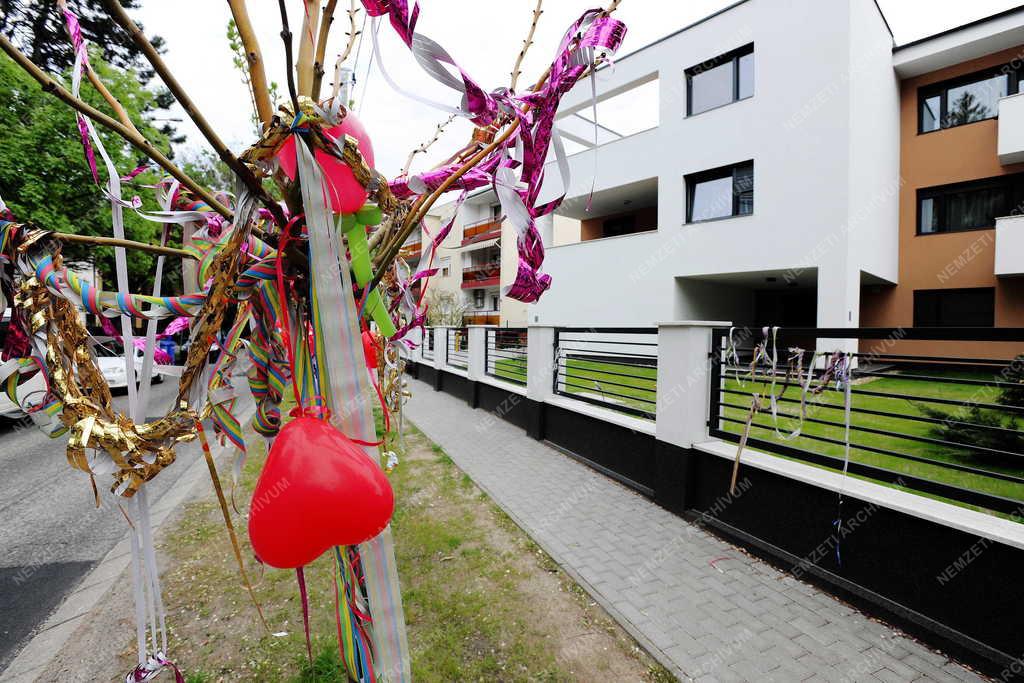 Népszokás - Debrecen - Májusfa 