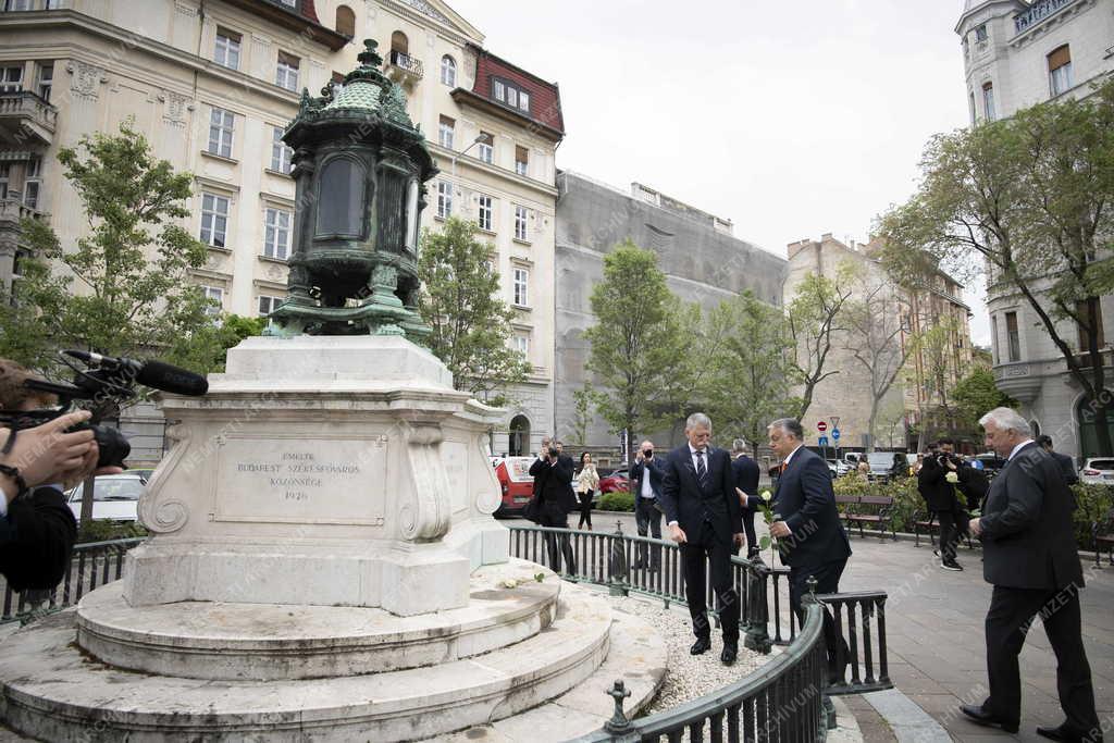 Megalakul az új Országgyűlés - Orbán Viktor miniszterelnök a Batthyány-örökmécsesnél