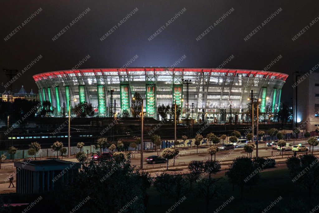 Esti felvétel - Budapest - Puskás Ferenc Stadion