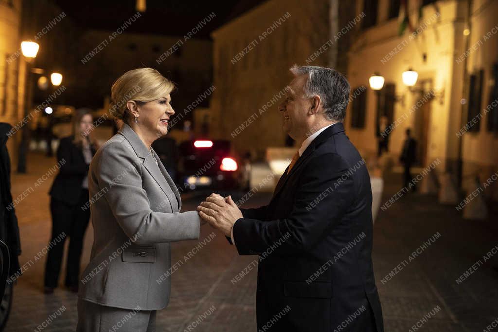 Orbán Viktor fogadta Kolinda Grabar-Kitarovicot, Horvátország köztársasági elnökét