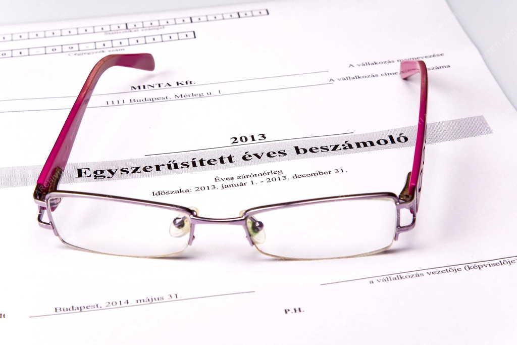 Gazdaság - Illusztráció - Cégek éves beszámolója