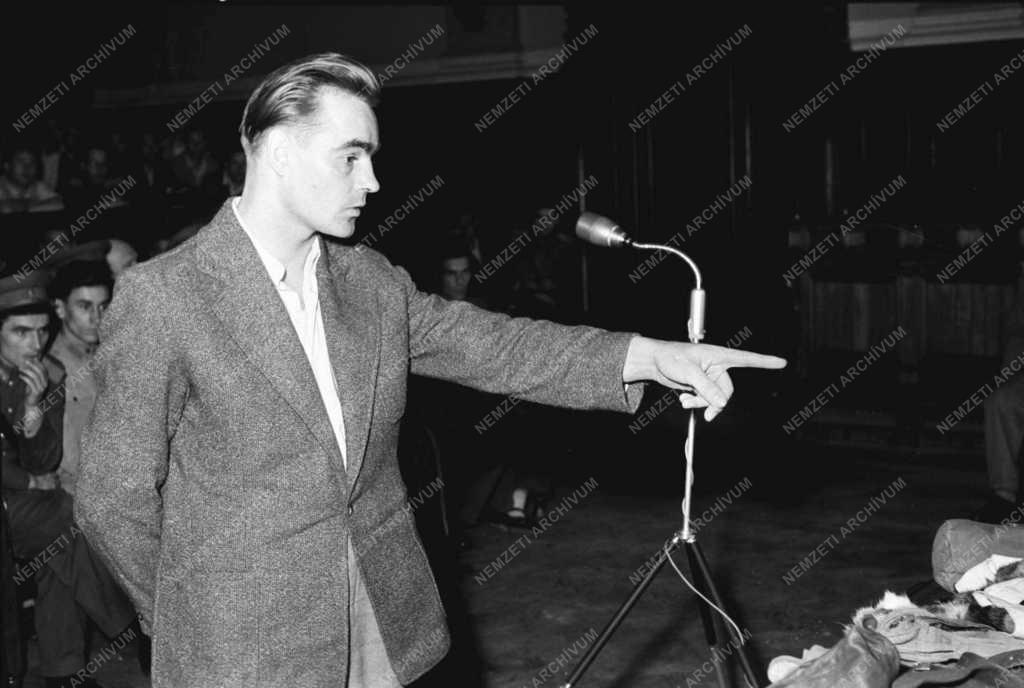 Bűnügy - Kémkedés - M. Sándor tárgyalása