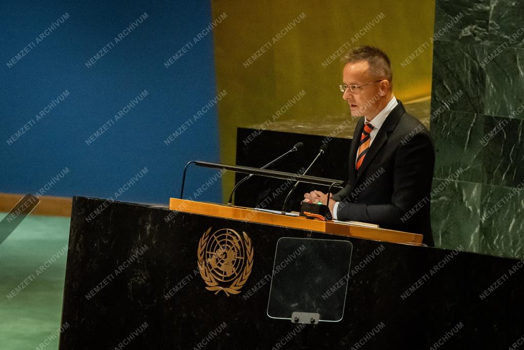 Szijjártó Péter felszólalt az ENSZ Közgyűlésén New Yorkban