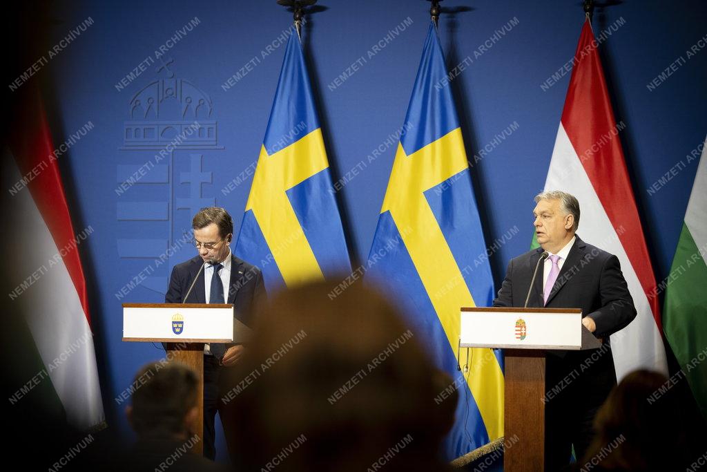 Orbán Viktor fogadta a svéd miniszterelnököt