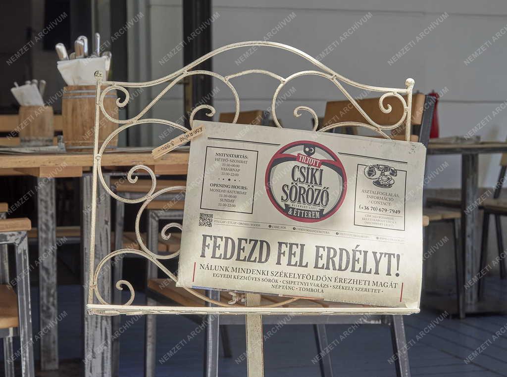 Vendéglátás - Tiltott Csíki Söröző & Étterem Mechwart Liget a Mailáth-házban 