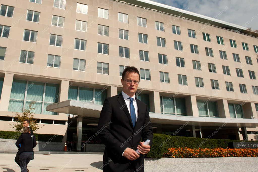 Szijjártó Péter külgazdasági és külügyminiszter Washingtonban
