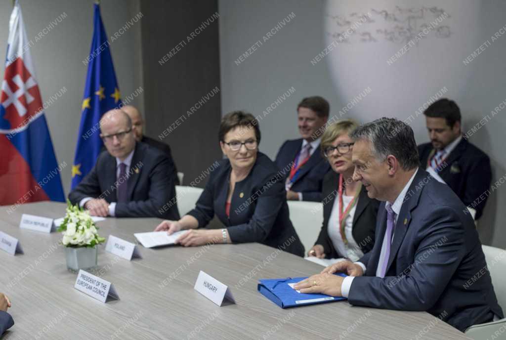 EU-csúcs Brüsszelben - Orbán Viktor