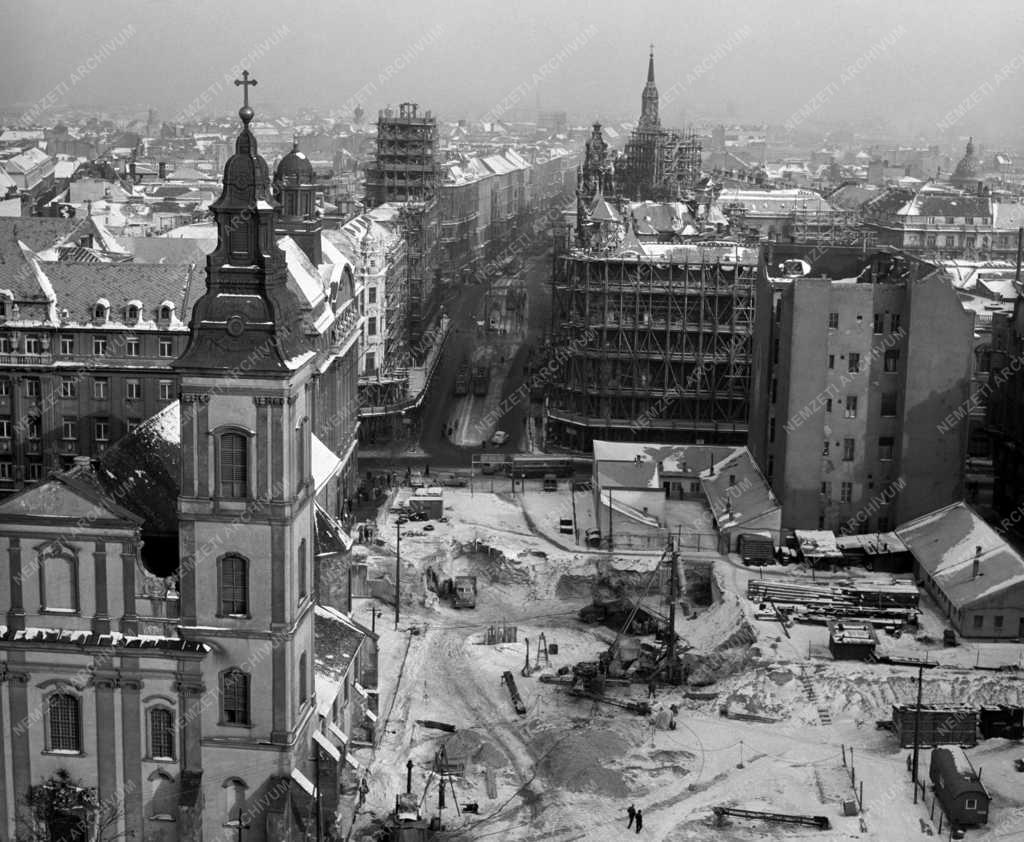 Városkép - Budapest - Épülő Erzsébet híd