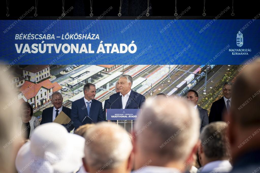 Átadták a Békéscsaba és Lőkösháza közötti vasúti vonalszakasz fejlesztését