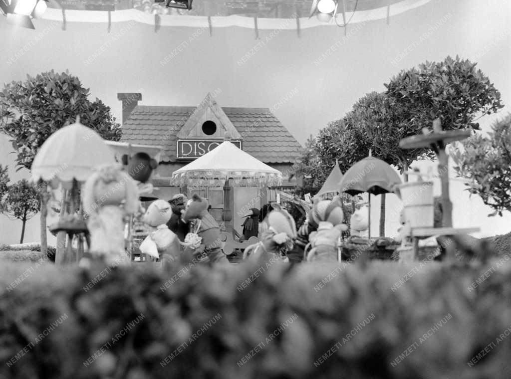 Televízió - A Dörmögőék kalandjai című bábfilmsorozat forgatása