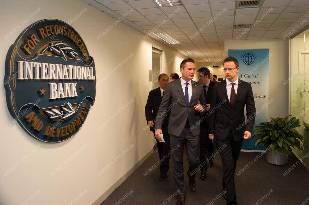 Szijjártó Péter külgazdasági és külügyminiszter Washingtonban