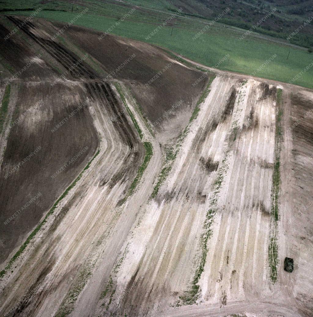 Tájkép - Légi felvétel magyarországi tájról