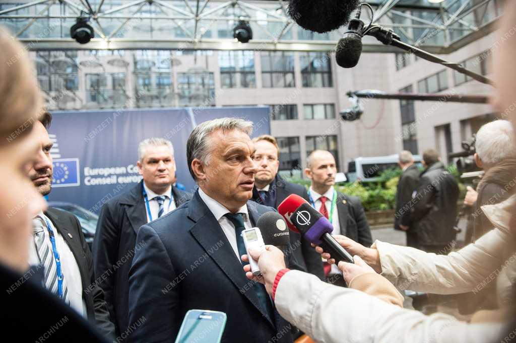 Orbán Viktor Brüsszelben