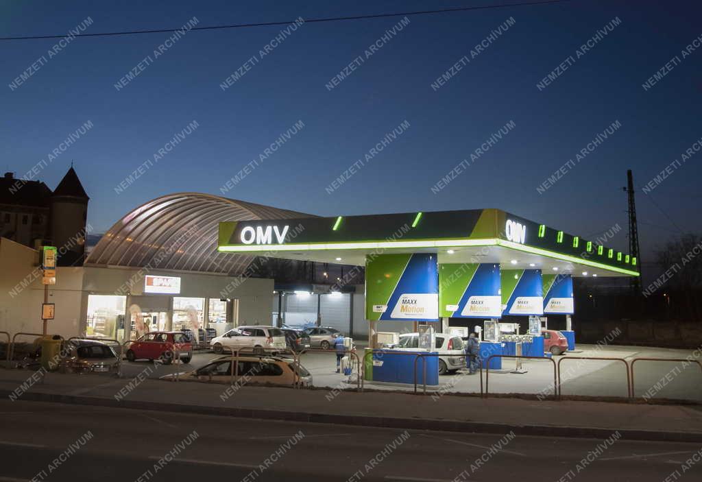 Városkép - Budapest - Kőbánya - OMV benzinkút