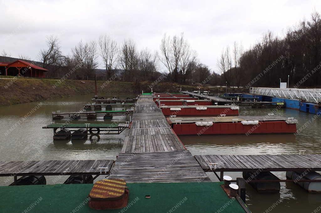 Vízi közlekedés - Nagymaros - A Yacht Klub kikötője