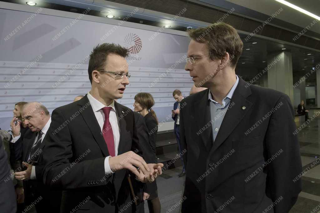 Szijjártó Péter külgazdasági és külügyminiszter Rigában