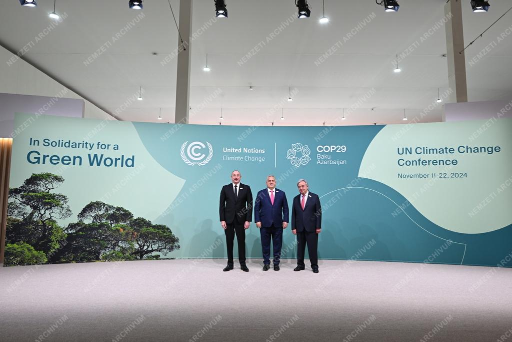 Orbán Viktor a COP29 klímakonferencián Azerbajdzsánban