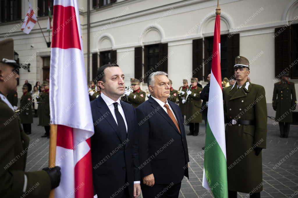 Orbán Viktor fogadta a georgiai miniszterelnököt