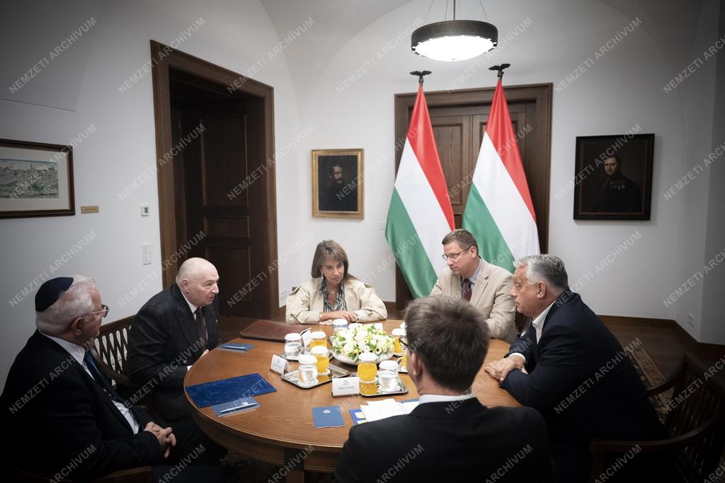 Orbán Viktor fogadta az Európai Zsidó Kongresszus elnökét