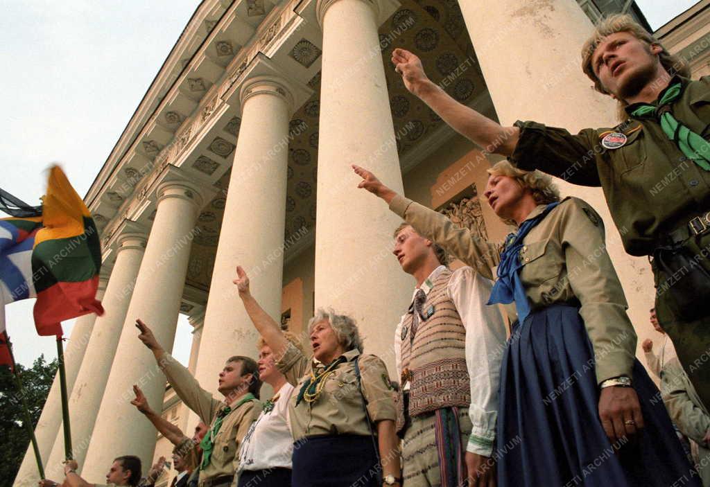 Litvánia - Tüntetés a Molotov-Ribbentrop paktum ellen