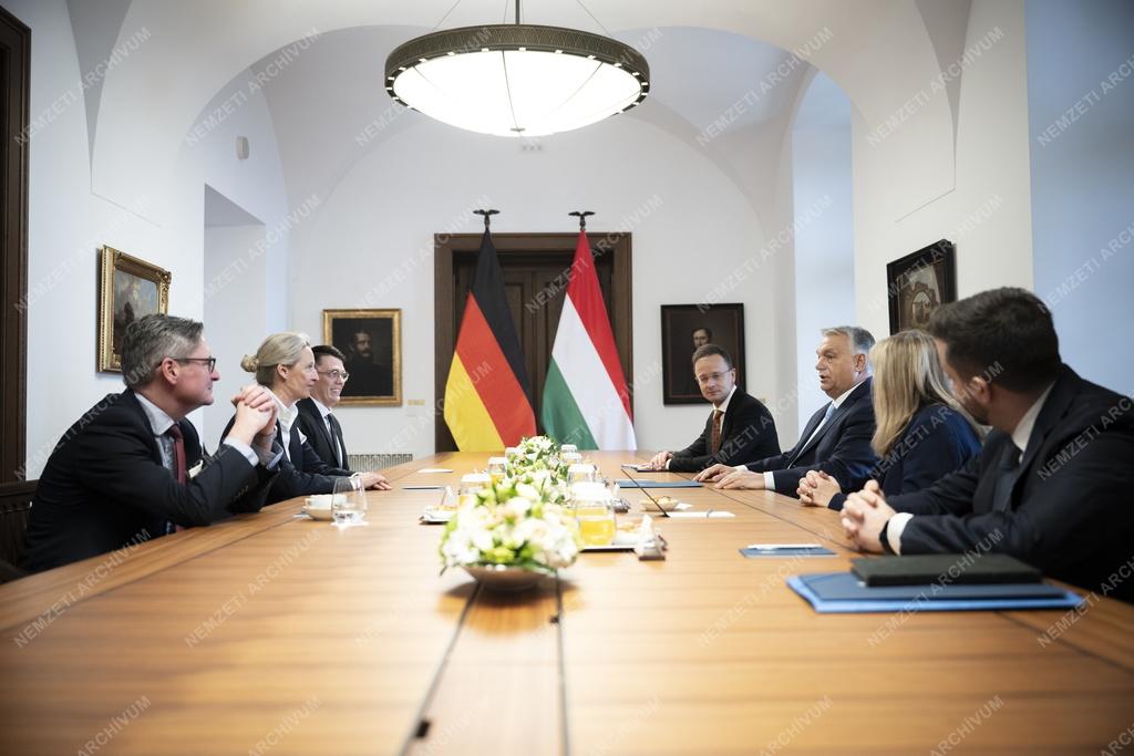 Orbán Viktor fogadta a német AfD társelnökét