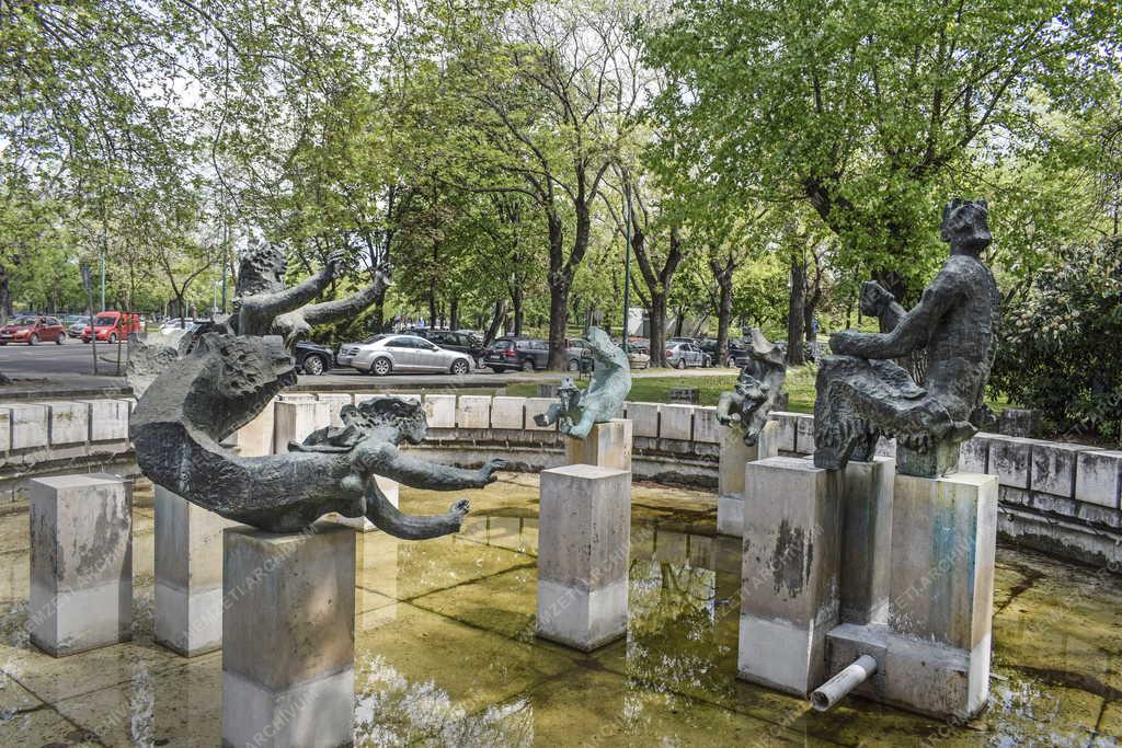 Városkép - Budapest - Sellők díszkút