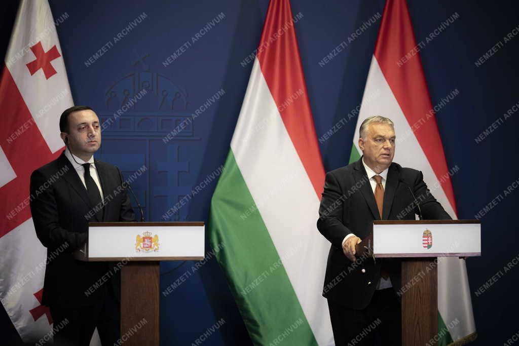 Orbán Viktor fogadta a georgiai miniszterelnököt