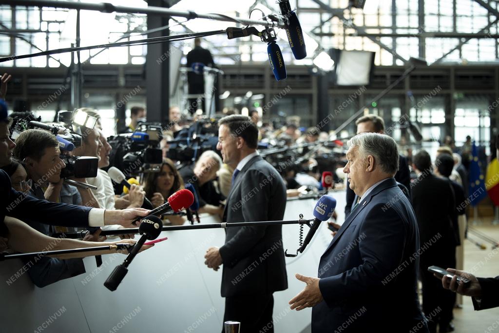EU-csúcs Brüsszelben - Orbán Viktor