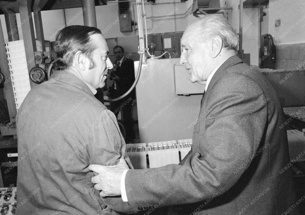 Belpolitika - Kádár János az Akkumulátor és Szárazelemgyárban