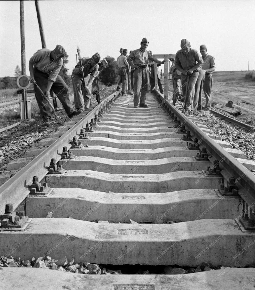 Közlekedés - Vasútépítés - A Magyar Honvédség műszaki alakulata