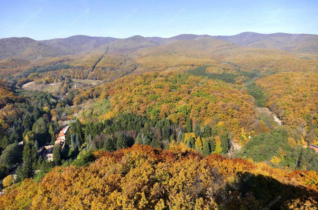 Tájkép - Királyrét - Kilátás a börzsönyi Várhegy-kilátóból