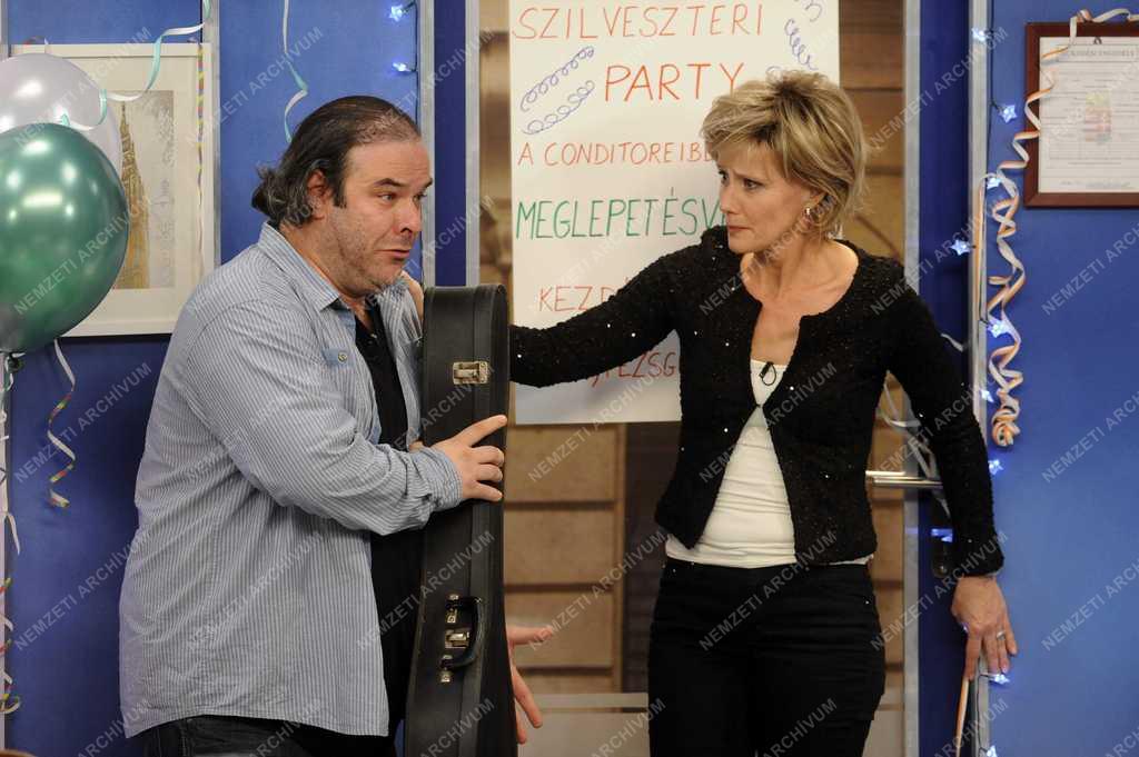 A Mindenből egy van című tévésorozat felvétele