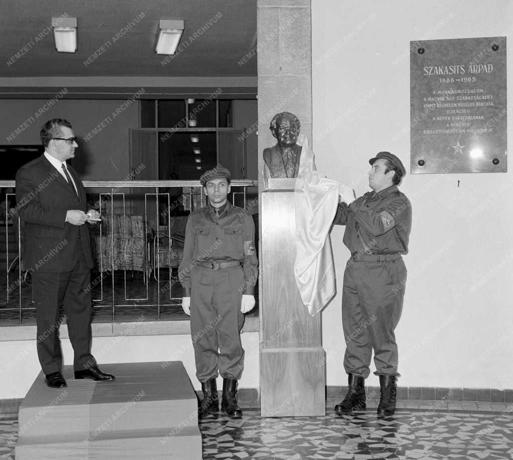 Belpolitika - Művészet - Szakasits Árpád mellszobra